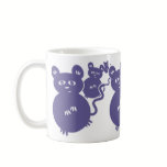 Mischievous Purple Mice Getting Up to Trouble mugs