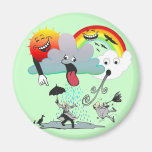 Mischievous Weather Refrigerator Magnet