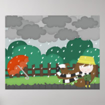 Mischievous wind poster