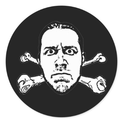 Miserable Sticker by lamarre2012