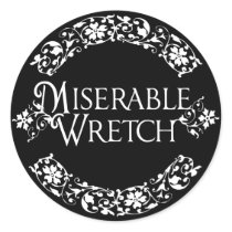 Miserable Wretch stickers by opheliasart Miserable Wretch stickers