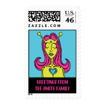 Misfit Custom Greetings Postage Stamp