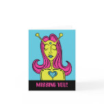 Misfit Missing You Note Card