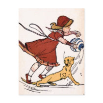 "Misfortunes never come Singly" Vintage Postcard
