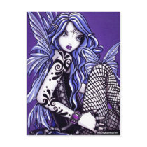 Misha Tattooed Butterfly Faery Fantasy postcards by mykajelina Misha Tattooed Butterfly Faery Fantasy postcards