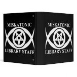 MISKATONIC LIBRARY STAFF binders