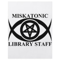 MISKATONIC LIBRARY STAFF FULL COLOR FLYER