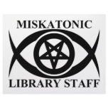 MISKATONIC LIBRARY STAFF LETTERHEAD