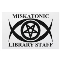 MISKATONIC LIBRARY STAFF STATIONERY DESIGN