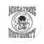 miskatonic round sticker