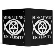 MISKATONIC UNIVERSITY 3 RING BINDER