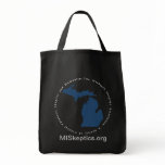 MISkeptics Black Tote Canvas Bag