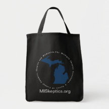 MISkeptics Black Tote Canvas Bag