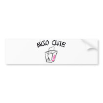 Miso Cute Bumper Sticker