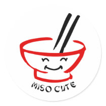 Miso Cute Round Sticker