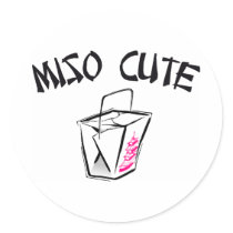 Miso Cute Round Sticker
