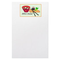 Miso Cute Sushi Stationary Custom Stationery
