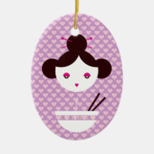 Miso girl christmas ornament