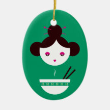 Miso girl christmas ornament