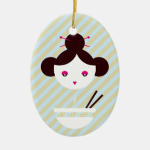 Miso girl christmas ornaments