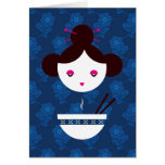 Miso girl greeting card