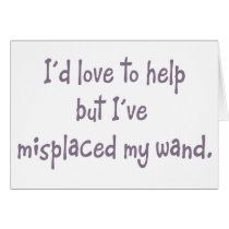 Misplaced my Wand Card
