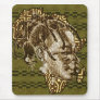 Miss Africa Afrique Ethnic map of Africa Art Mousepads