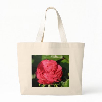 Miss All-American Beauty Hybrid Tea Rose 097 Canvas Bag by MobyD46