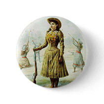 Miss Annie Oakley Pinback Button