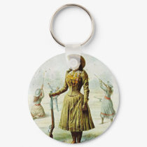 Miss Annie Oakley keychains by CircusArt Miss Annie Oakley keychains