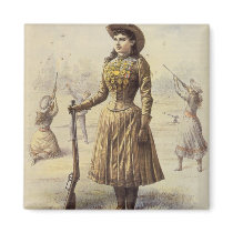 Miss Annie Oakley magnets