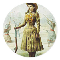 Miss Annie Oakley stickers by CircusArt Miss Annie Oakley stickers