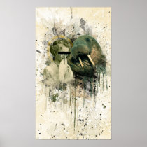 Miss Anonymous and Reverend Walrus posters