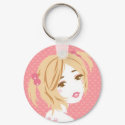Miss Banana Cream keychains