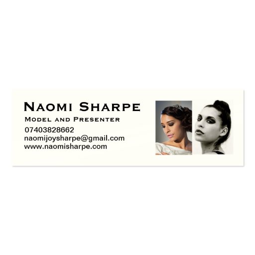 Miss Business Card (front side)