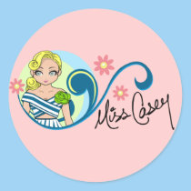 "Miss Casey" Stickers