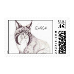 Miss Citten the EelKat Postage Stamps