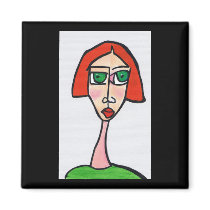 MISS congeniallity Square Fridge Magnet