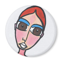 miss contentment Fridge Magnet