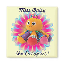 Miss Daisy the Octapus Magnet by Rb_barnes2 Miss Daisy the Octapus Magnet