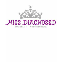 Miss Diagnosed/tick crown/black T-Shirt by LymeLodge Miss Diagnosed/tick crown/black T-Shirt