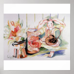 Miss Essie Bunny Watering Her Plants Poster