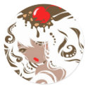 Miss Hot Fudge Sundae Stickers by MissKika Miss Hot Fudge Sundae Stickers