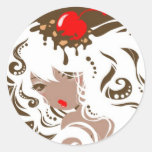 Miss Hot Fudge Sundae Stickers stickers