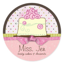 Miss. Jen Cake Large Merchandise Labels / Stickers by KrispysKingdom Miss. Jen Cake Large Merchandise Labels / Stickers