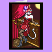 Miss Kitty Greeting Card cards