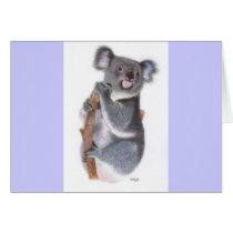 Miss Koala Greeting Card