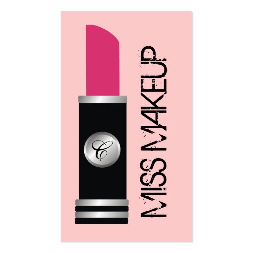 Miss Makeup Pink Business Cards