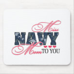 Miss Navy Mom mousepads