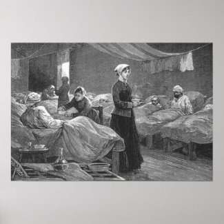 Miss Nightingale in the Barrack Hospital Poster